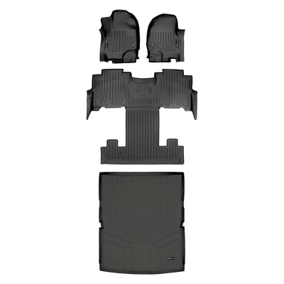 SMARTLINER 2018 - 2024 Lincoln Navigator L 7 Passenger Custom Fit Floor Liners - 1st, 2nd, 3rd & 4th Rows
