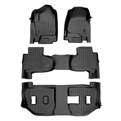 SMARTLINER 2015 - 2020 GMC Yukon XL 8 Passenger Custom Fit Floor Liners - 1st, 2nd & 3rd Rows