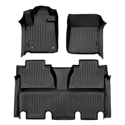SMARTLINER 2014 - 2021 Toyota Tundra Crew Max Custom Fit Floor Liners - 1st & 2nd Rows