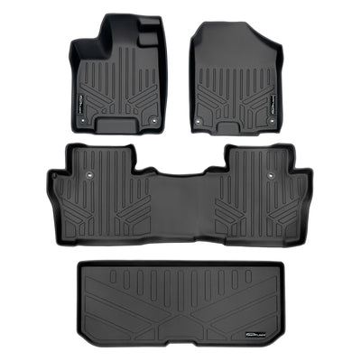 SMARTLINER 2016 - 2022 Honda Pilot All Configurations Custom Fit Floor Liners - 1st, 2nd & 3rd Rows - Upper Deck