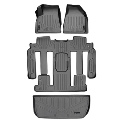 SMARTLINER 2011 - 2017 Chevrolet Traverse 7 Passenger Custom Fit Floor Liners - 1st, 2nd, 3rd & 4th Rows