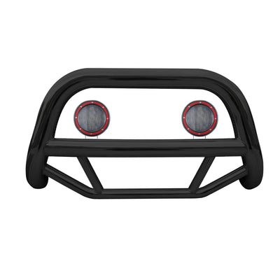 2004-2009 Chrysler Aspen / Dodge Durango Max Bull Bar Kit Pair  of 5.3" Dia. LED Flood Lights w/ Red Trim Rings Wiring Harness  and Switch | Black Horse Off Road - Image 1