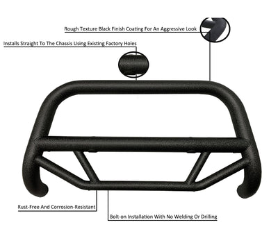 2019-2026 Chevrolet Silverado 1500 Max T Bull Bar | Black Horse Off Road - Image 6