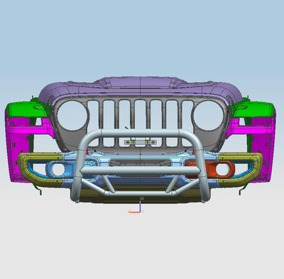 2018-2025 Jeep Gladiator Max T Bull Bar | Black Horse Off Road - Image 2