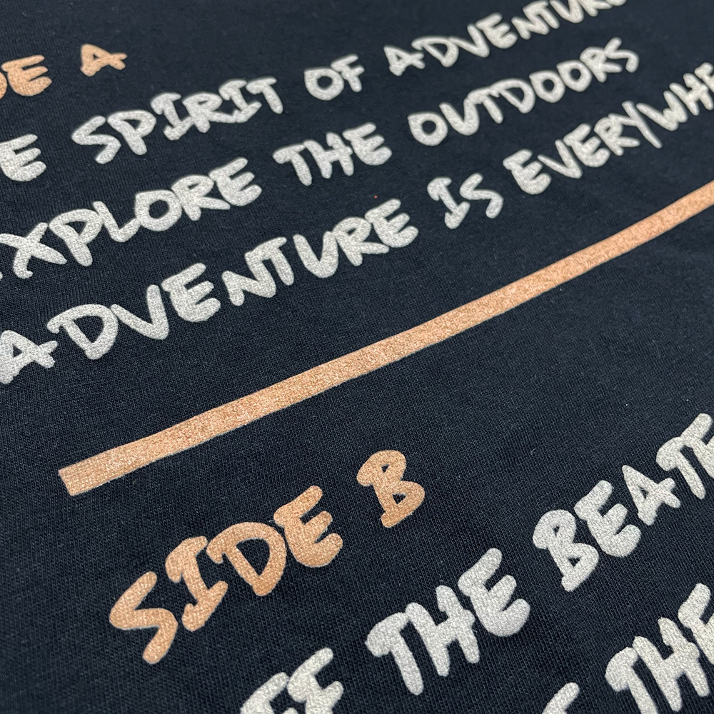Mens Jeep® Adventure Mixtape T-Shirt - Black