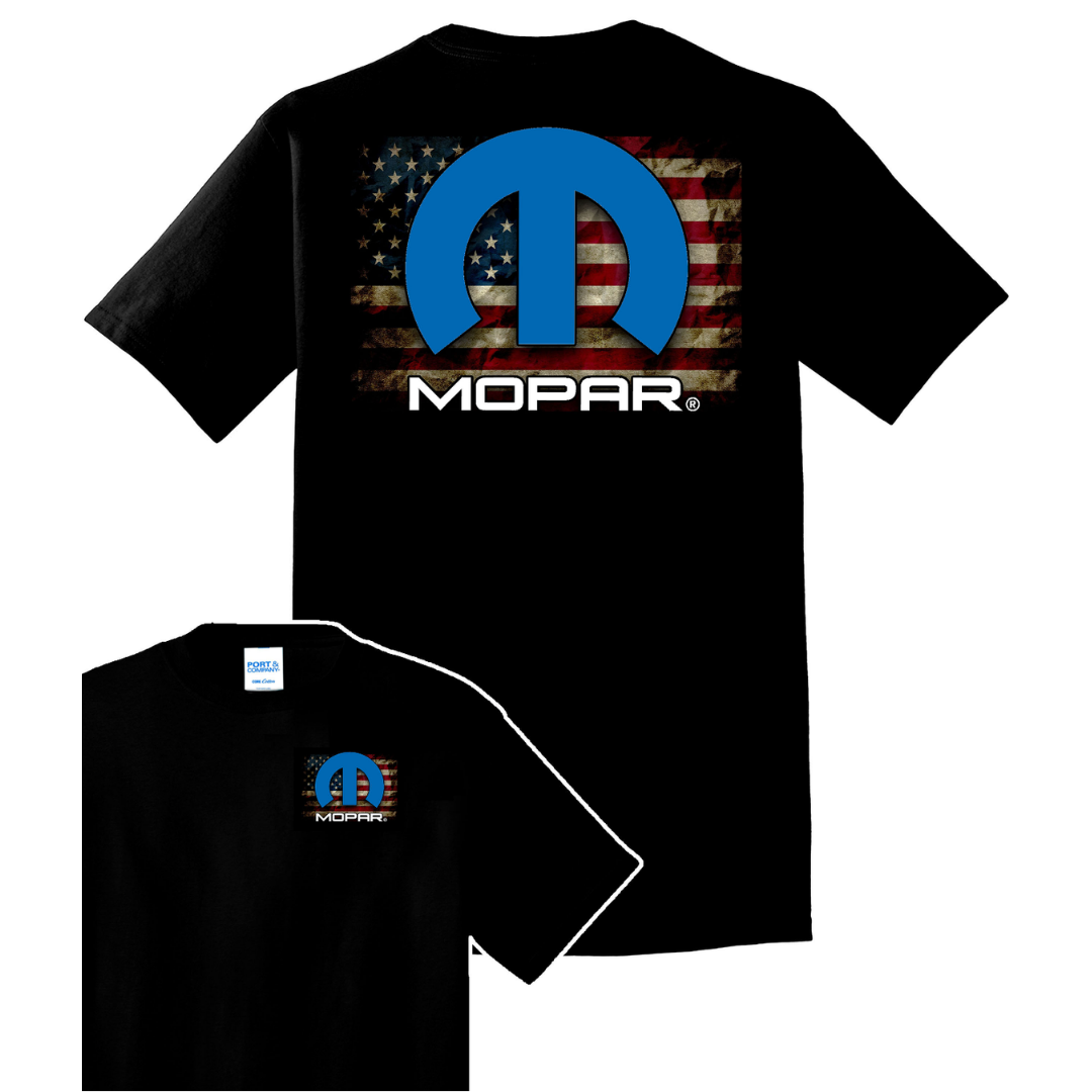 Mopar Americana 100% Cotton T-Shirt – Mopar or No Car (Black)