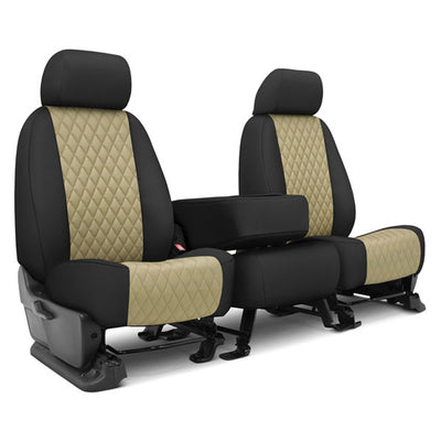 Custom Fit Truck Seat Covers for Ford, Chevy, Ram & Toyota – Neoprene Diamond Quilted Waterproof | Made in USA