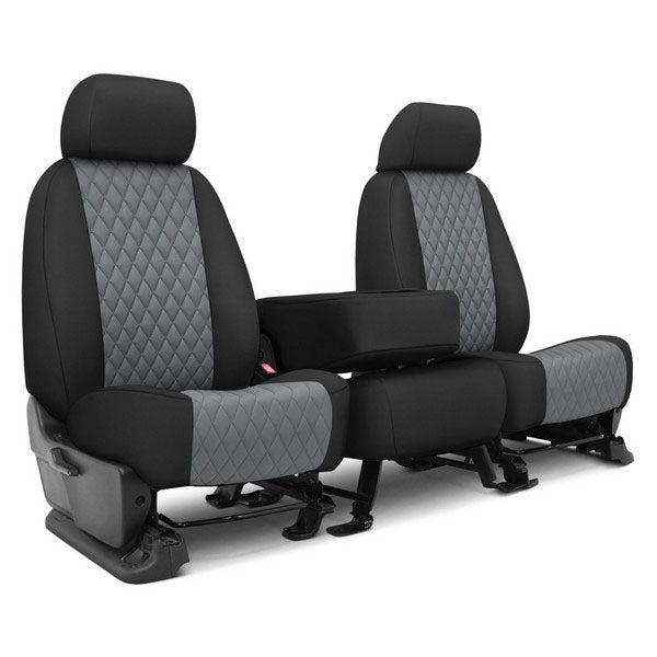 Custom Fit Truck Seat Covers for Ford, Chevy, Ram & Toyota – Neoprene Diamond Quilted Waterproof | Made in USA