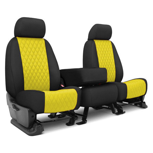 Custom Fit Truck Seat Covers for Ford, Chevy, Ram & Toyota – Neoprene Diamond Quilted Waterproof | Made in USA