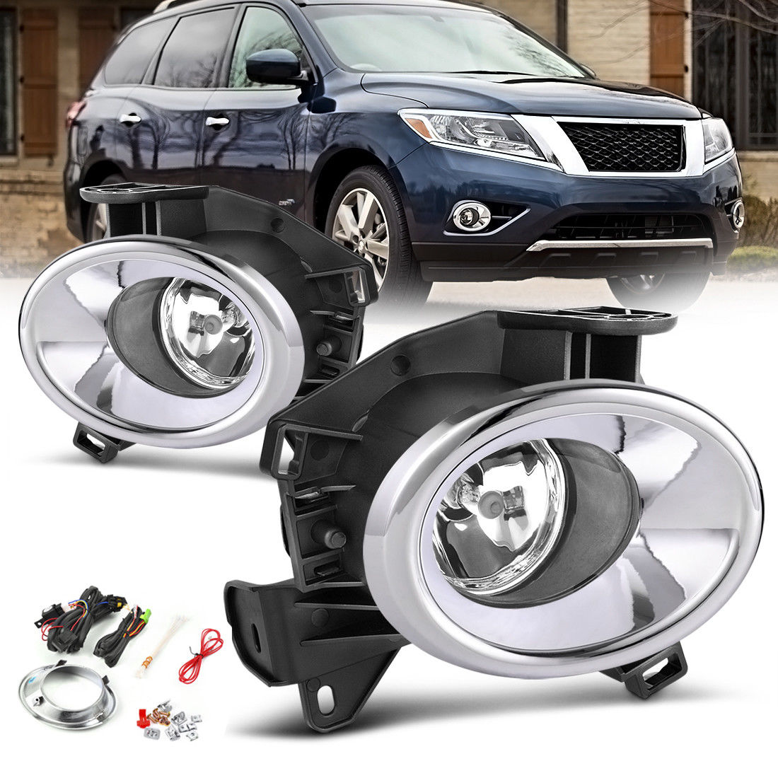 2013-2015 Nissan Pathfinder Oem Replica Fog Light Clear | Black Horse Off Road - Image 5