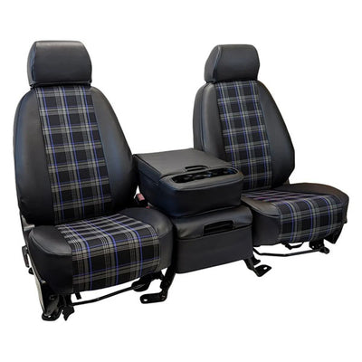 Custom Fit Truck Seat Covers for Ford, Chevy, Ram & Toyota – Plaid Designer Fabric | Made in USA