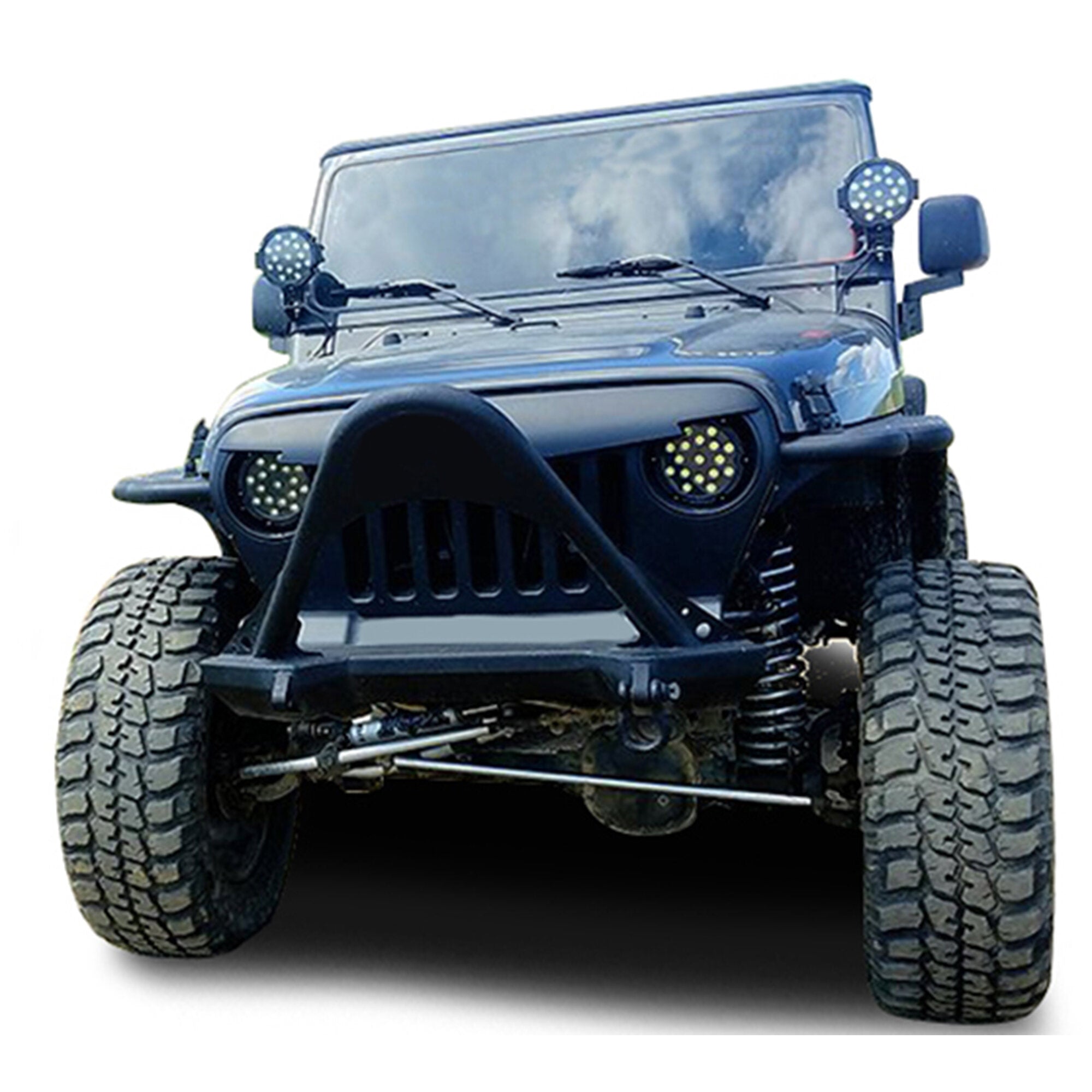 Universal  Led 7" Dia.Lights Spot And Flood | Black Horse Off Road - Image 5