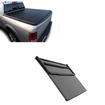 2009-2025 Dodge Ram 1500 Premier Soft Tonneau Cover Trifold | Black Horse Off Road - Image 1