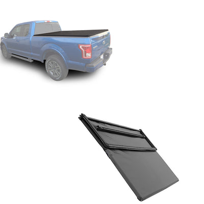 1999-2025 Ford F-250 Super Duty Premier Soft Tonneau Cover Trifold | Black Horse Off Road - Image 8