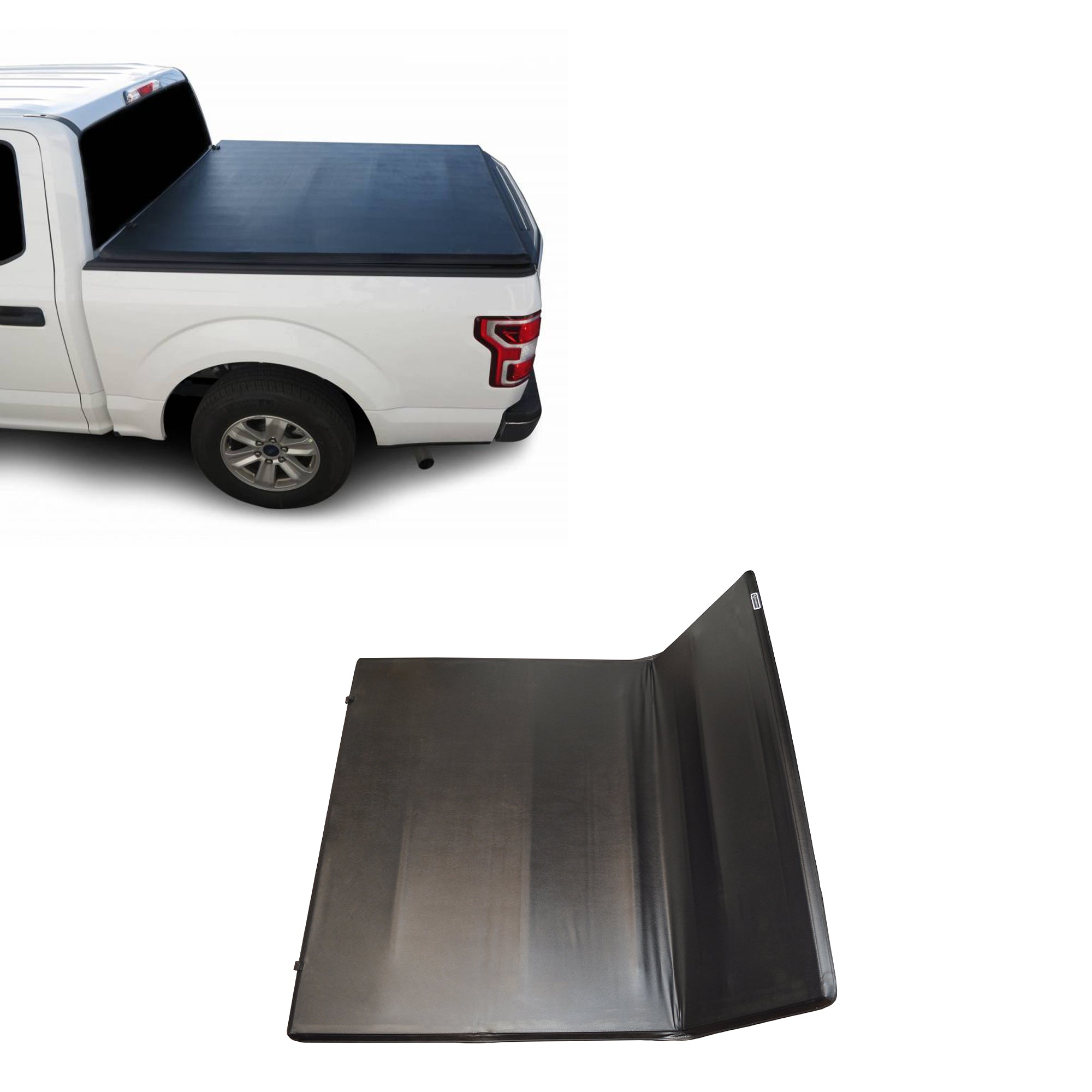2019-2025 Ford Ranger Premier Soft Tonneau Cover Trifold | Black Horse Off Road - Image 1