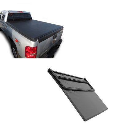2007-2025 Sierra 1500 Premier Soft Tonneau Cover Trifold | Black Horse Off Road - Image 8