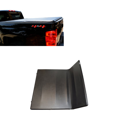 2014-2025 Sierra 1500 Premier Soft Tonneau Cover Trifold | Black Horse Off Road - Image 1