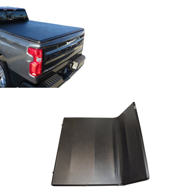 2014-2025 Sierra 1500 Premier Soft Tonneau Cover Trifold | Black Horse Off Road - Image 1