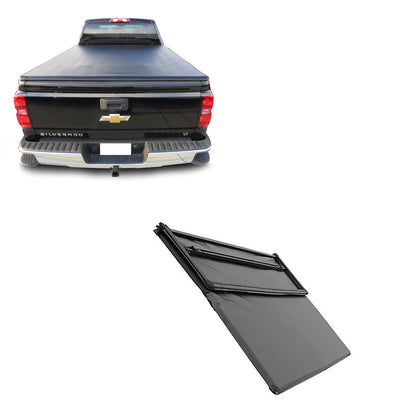 2014-2025 Sierra 1500 Premier Soft Tonneau Cover Trifold | Black Horse Off Road - Image 8