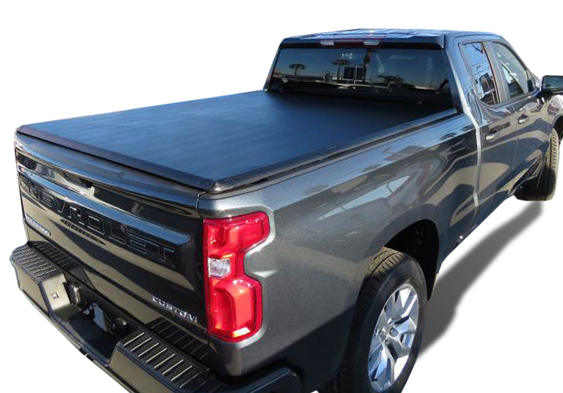 2019-2025 Sierra 1500 Premier Soft Tonneau Cover Trifold | Black Horse Off Road - Image 2