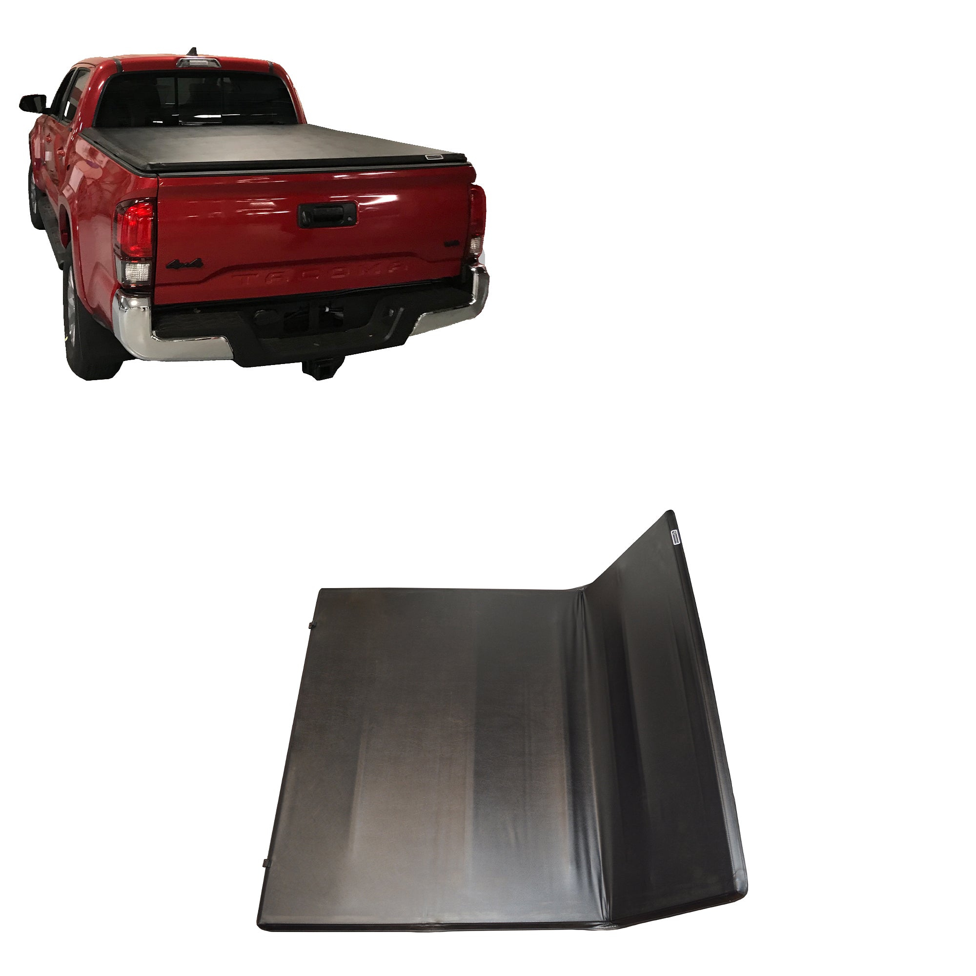2005-2015 Toyota Tacoma Premier Soft Tonneau Cover Trifold | Black Horse Off Road - Image 1