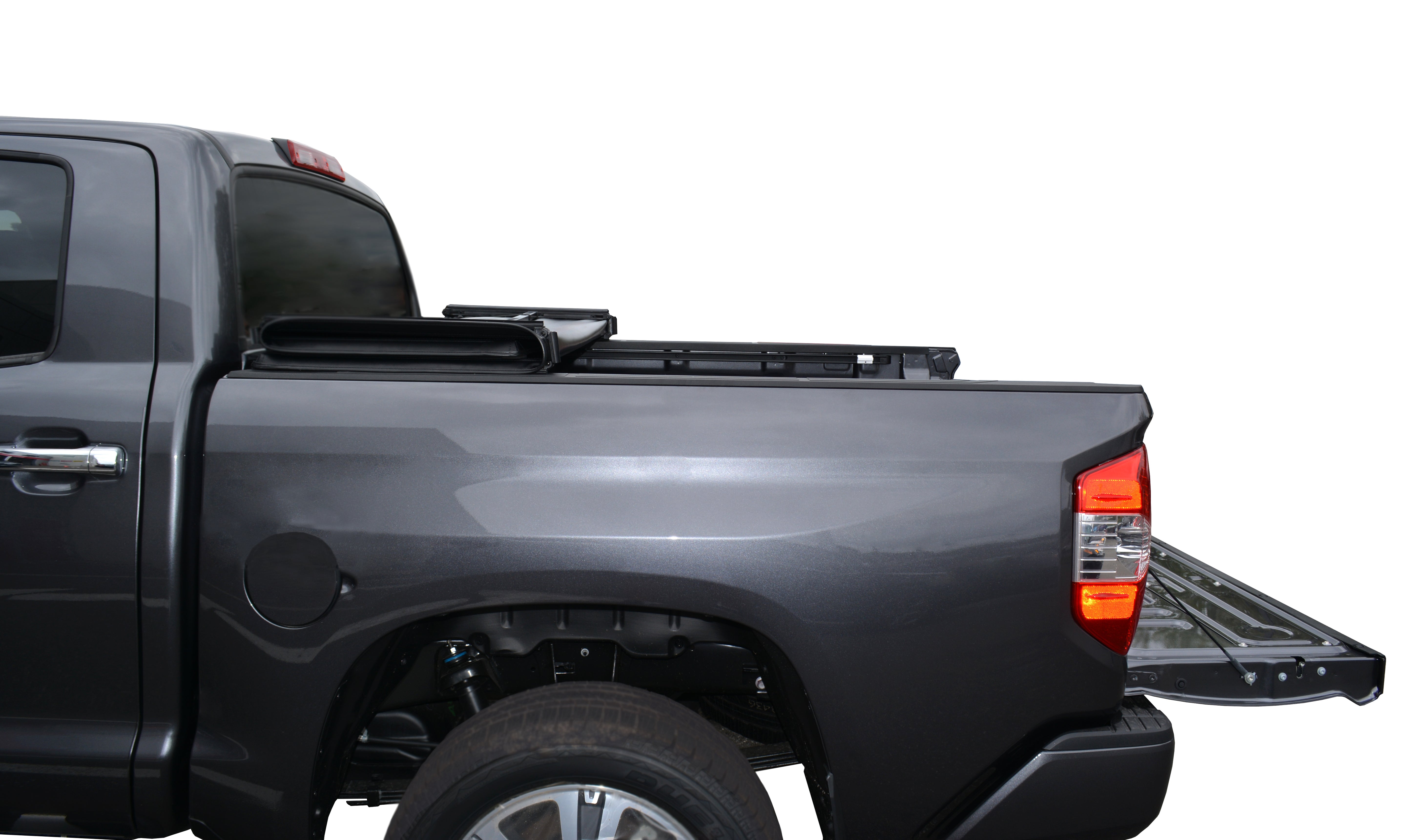 2016-2026 Toyota Tacoma Premier Soft Tonneau Cover Trifold | Black Horse Off Road - Image 9