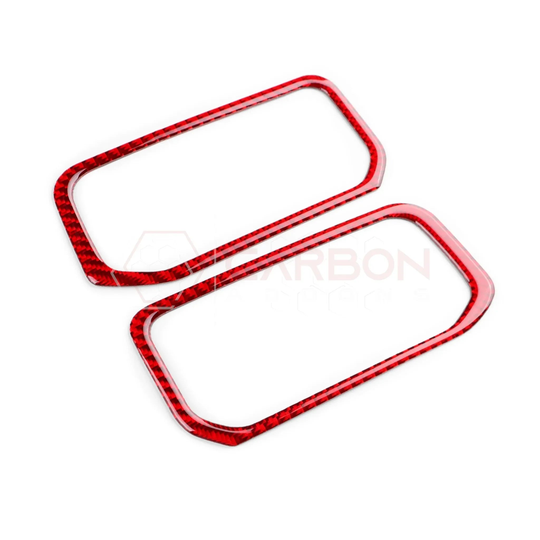 Real Carbon Fiber Center A/C Vent Frame Overlay for 2024+ Ford Mustang