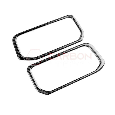 Real Carbon Fiber Center A/C Vent Frame Overlay for 2024+ Ford Mustang