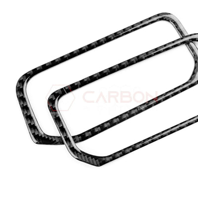 Real Carbon Fiber Center A/C Vent Frame Overlay for 2024+ Ford Mustang