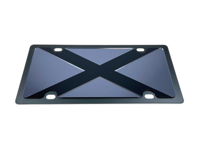 Alabama Blacked Out Carbon Steel License Plate