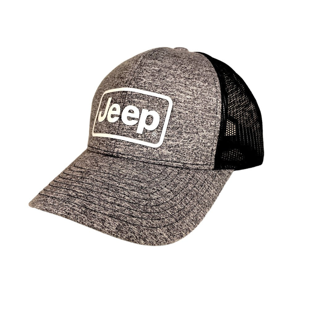 Hat - Jeep Rectangle - Heather Navy-FINAL SALE
