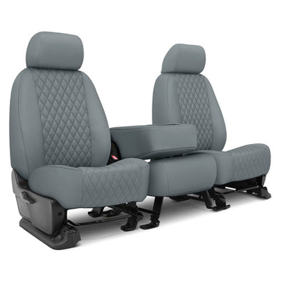 Custom Fit Truck Seat Covers for Ford, Chevy, Ram & Toyota – Faux Leather Diamond Quilted | Made in USA