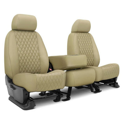 Custom Fit Truck Seat Covers for Ford, Chevy, Ram & Toyota – Faux Leather Diamond Quilted | Made in USA