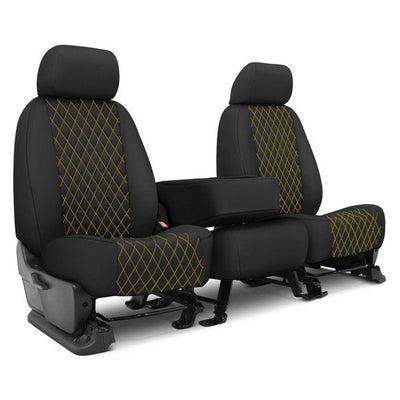 Custom Fit Truck Seat Covers for Ford, Chevy, Ram & Toyota – Faux Leather Diamond Quilted | Made in USA
