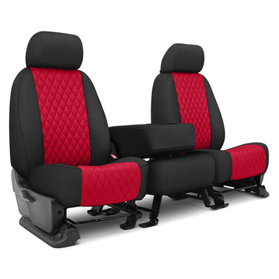 Custom Fit Truck Seat Covers for Ford, Chevy, Ram & Toyota – Faux Leather Diamond Quilted | Made in USA