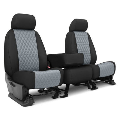 Custom Fit Truck Seat Covers for Ford, Chevy, Ram & Toyota – Faux Leather Diamond Quilted | Made in USA