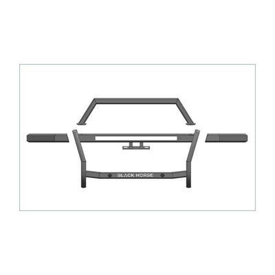 2024-2025 Chevrolet Silverado 2500 Hd Rambler Grille Guard Modular | Black Horse Off Road - Image 6