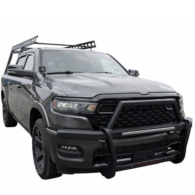 2019-2025 Dodge Ram 1500 Rambler Grille Guard Kit Modular Includes 30" LED Bar Single Row | Black Horse Off Road - Image 3