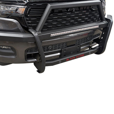 2019-2025 Dodge Ram 1500 Rambler Grille Guard Kit Modular Includes 30" LED Bar Single Row | Black Horse Off Road - Image 6