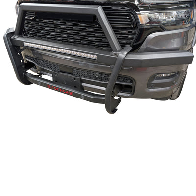 2019-2025 Dodge Ram 1500 Rambler Grille Guard Kit Modular Includes 30" LED Bar Single Row | Black Horse Off Road - Image 7