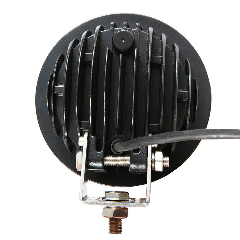 2015-2022 Canyon Rambler Grille Guard Kit Modular Includes 30" LED Bar Single Row & a set of 5.3" Dia. LED Flood Lights w/ Red Trim Rings Wiring Harness  and Switch | Black Horse Off Road - Image 8