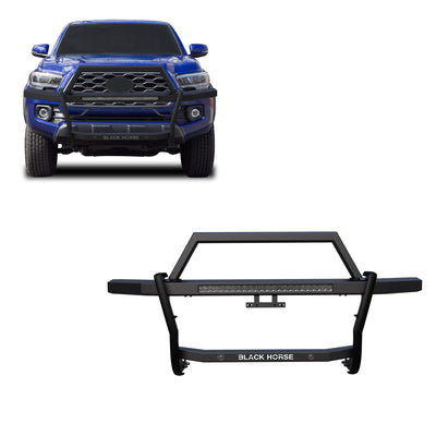 2010-2024 Toyota 4Runner Rambler Grille Guard Kit Modular Includes 30" LED Bar Single Row | Black Horse Off Road - Image 1