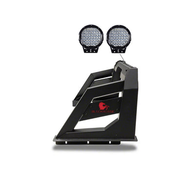 Armour Roll Bar Kit W/ Set of 9" Black Round LED Light | Black Horse Off Road - Image 1