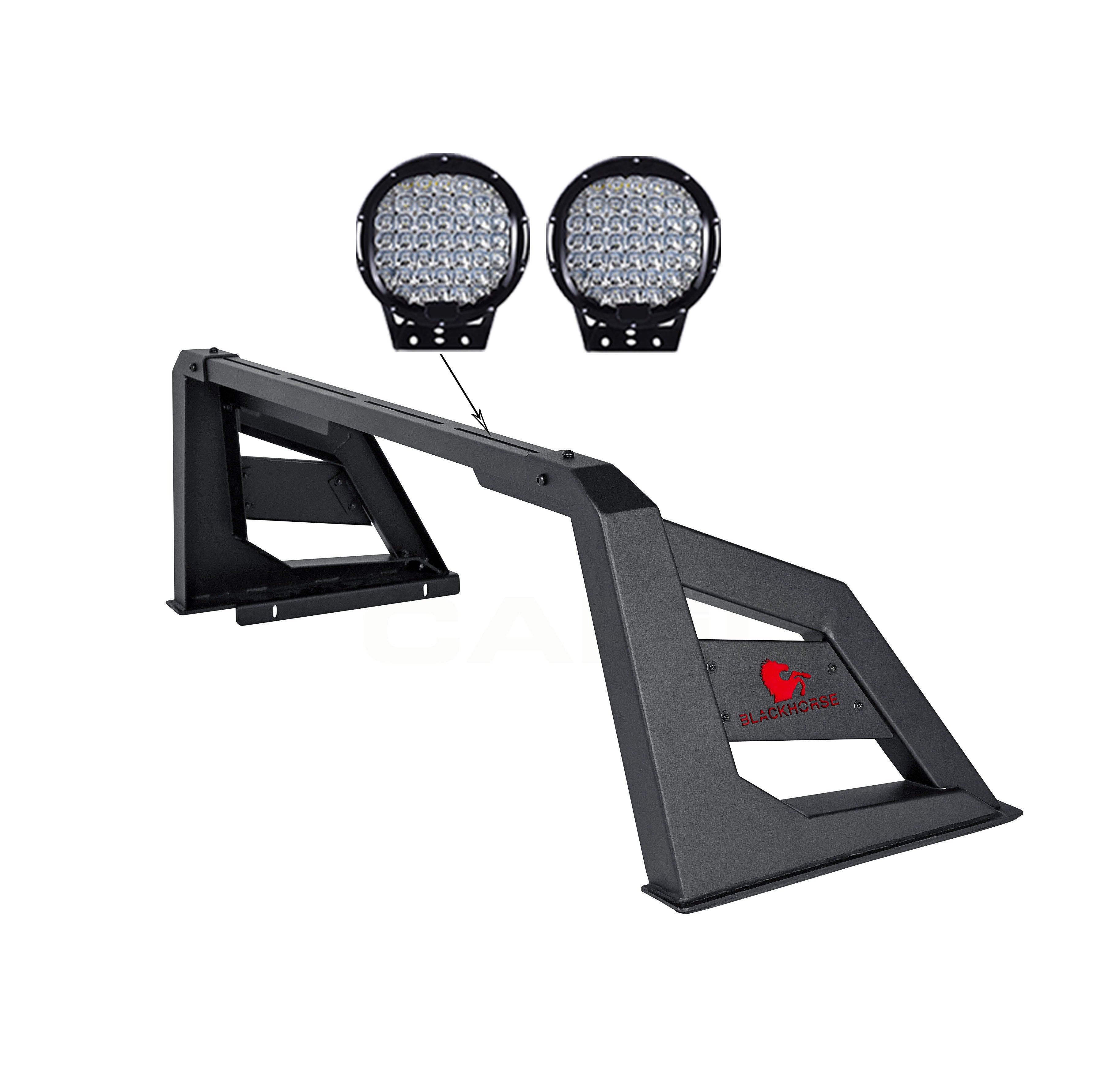 2015-2026 Canyon Armour Roll Bar Kit W/ Set of 9" Black Round LED Light | Black Horse Off Road - Image 3