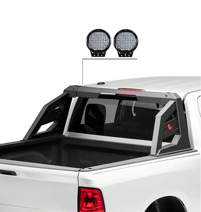 2015-2026 Canyon Armour Roll Bar Kit W/ Set of 9" Black Round LED Light | Black Horse Off Road - Image 5