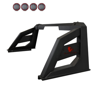 2015-2026 Canyon Armour Roll Bar Kit 2 sets of 5.3" Dia.  Black LED Flood Lights w/ Harness and Switch | Black Horse Off Road - Image 4