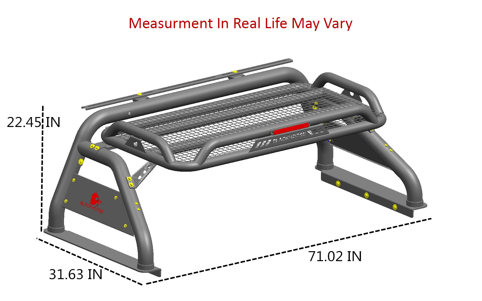 Atlas Roll Bar Kit 2 sets of 5.3" Dia.  Black LED Flood Lights w/ Harness and Switch | Black Horse Off Road - Image 10