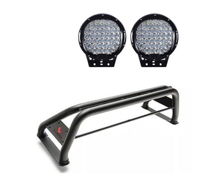 Classic Roll Bar Kit W/ Set of 9" Black Round LED Light | Black Horse Off Road - Image 1