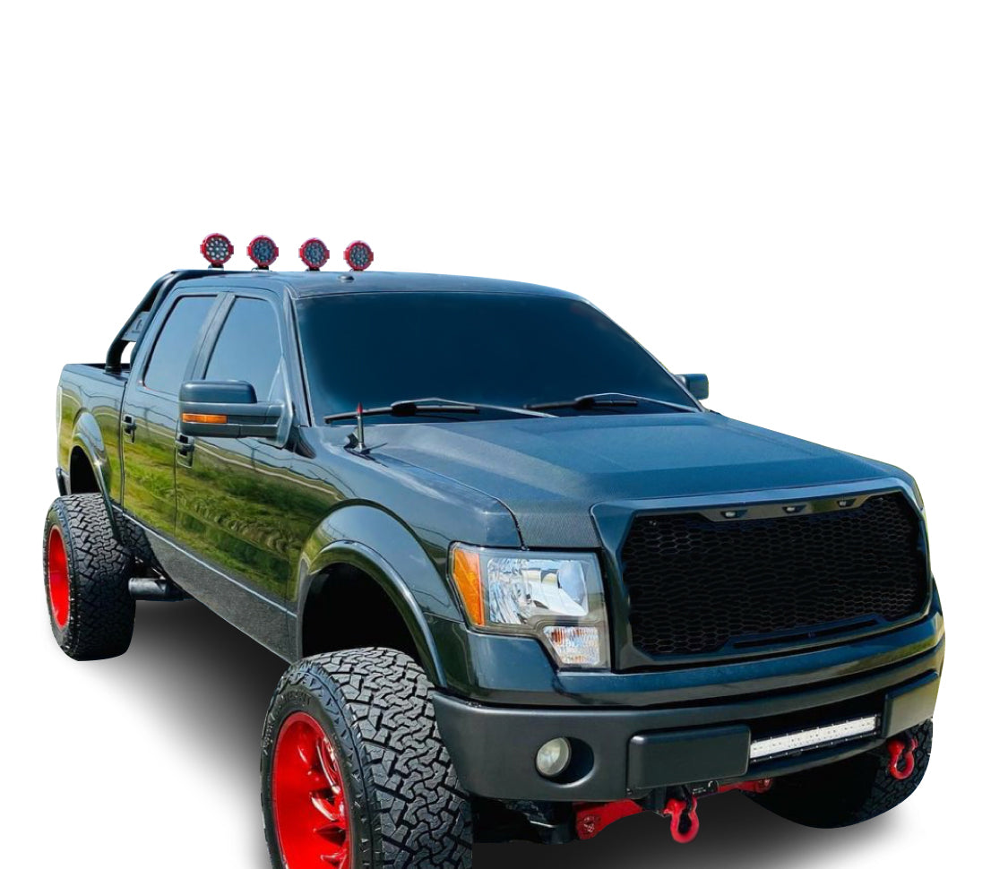 Classic Roll Bar Kit Incl. 2 pairs of 7.0"Dia.  LED  Lights w/Red Trim Rings w/ Wiring Harness and Switch | Black Horse Off Road - Image 4