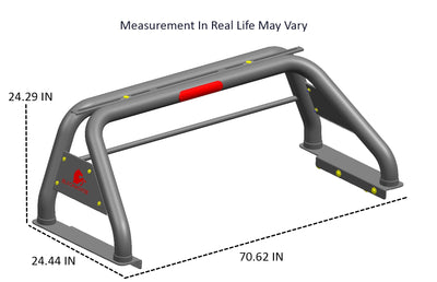 2019-2026 Dodge Ram 1500 Classic Roll Bar Kit Includes 1 40in LED Light Bar | Black Horse Off Road - Image 7